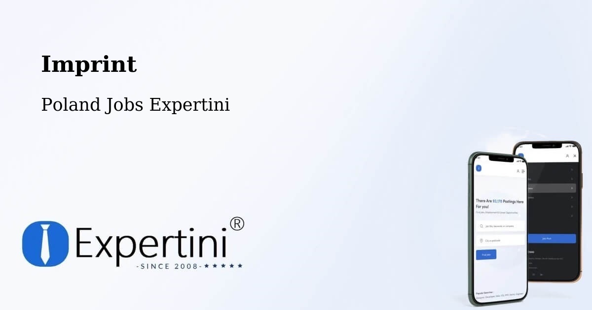 Imprint – Tychowo - Poland Jobs Expertini